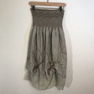 Lapis Boho Convertible Dress or Maxi Skirt